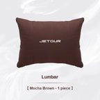 For CHERY JETOUR t2 t3 X70 X70S X70M X90 PLUS X95 Car Headrest Lumbar Support Seat Neck Pillow Breathable Suede Pillow Accessory