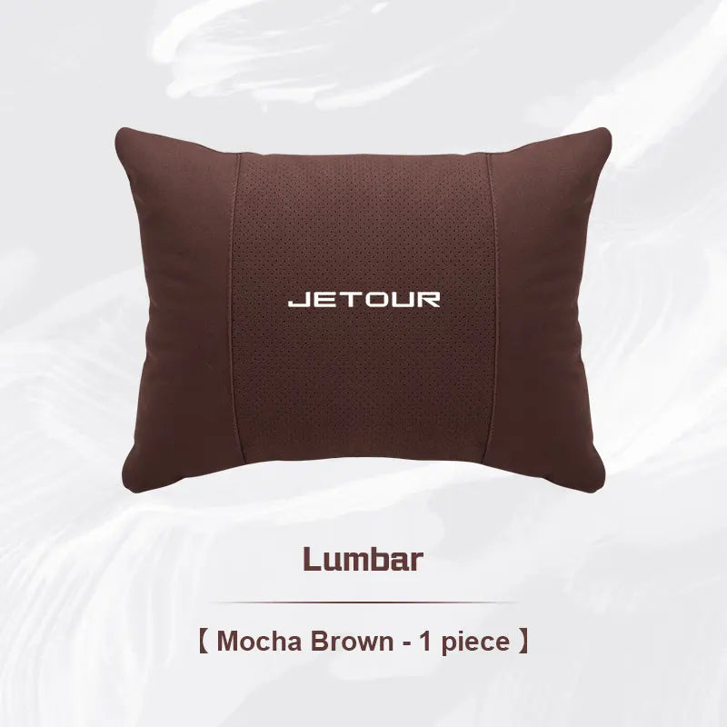 For CHERY JETOUR t2 t3 X70 X70S X70M X90 PLUS X95 Car Headrest Lumbar Support Seat Neck Pillow Breathable Suede Pillow Accessory