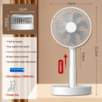 Xiaomi MIJIA 3600mah Desk Fan 4 Speed Adjustable Desktop Table Fan Wit