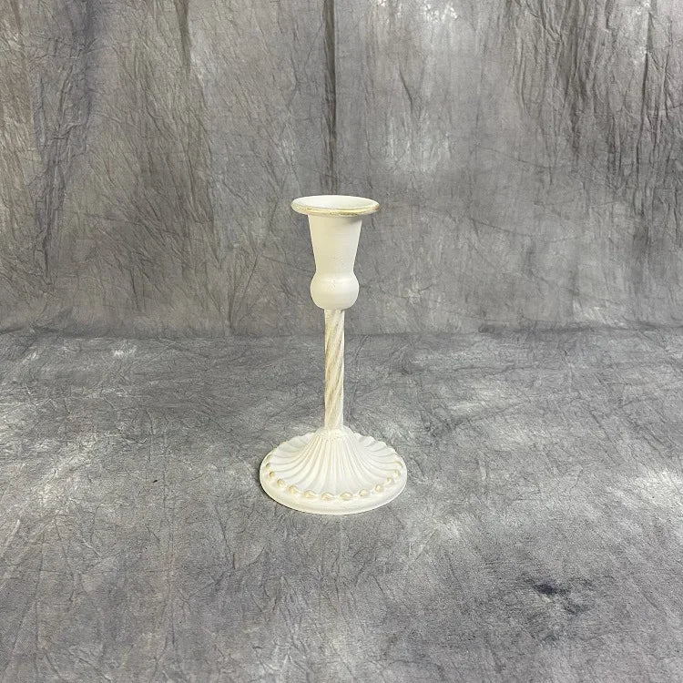 Single Headed Metal Candlestick Romantic Wedding Decorations Iron Art Candle Holders Living Room Candlelight Dinner Decoration