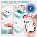 T02 Mini Thermal Printer Phomemo T02 Sticker Maker Machine Portable Bluetooth Pocket Printer Study Supplies for Photos Notes