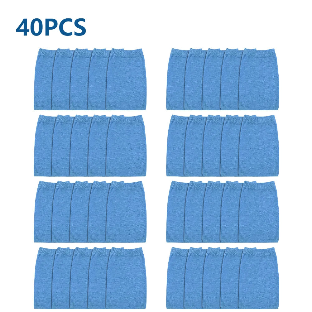 100-10PCS Pool Skimmer Socks Fish Tank Mesh Bag Round Swimming Pool Mesh Filter Cleans Debris and Leaves Baskets Filters