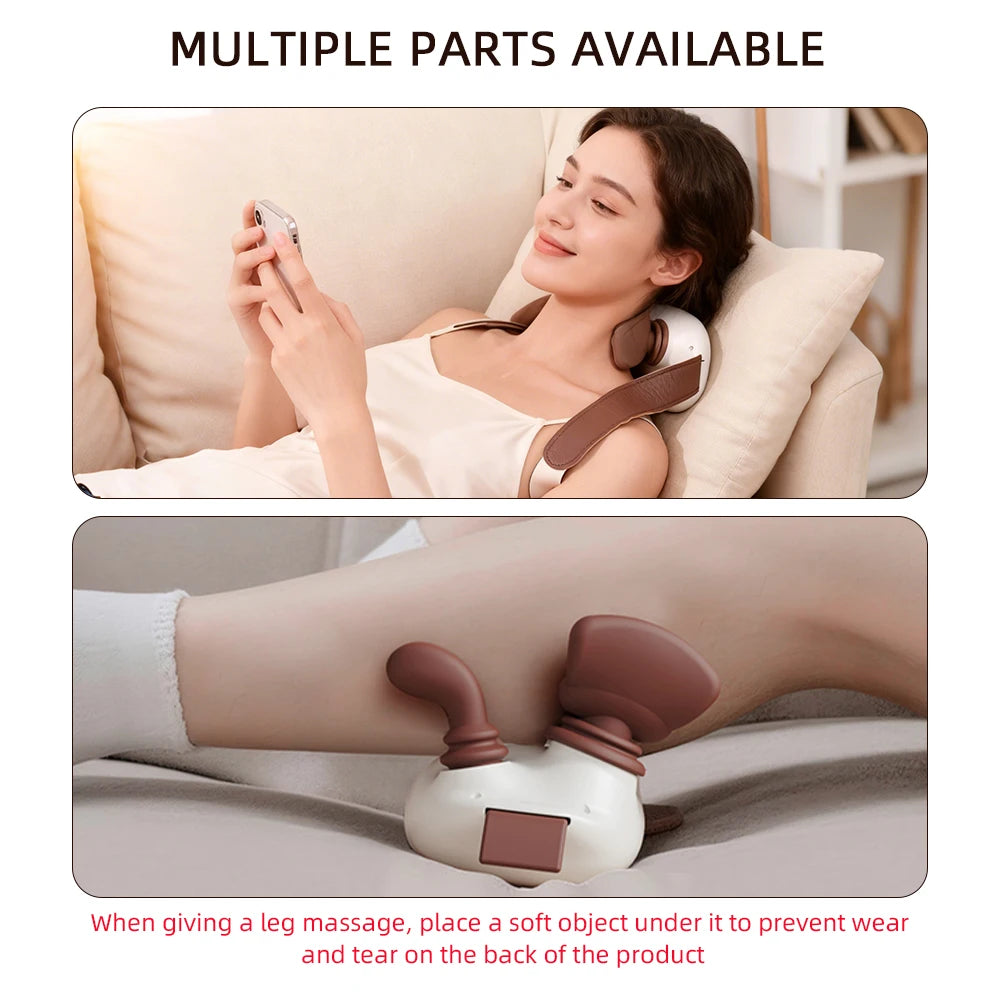 Neck Shoulder Massager Kneading Shiatsu Massager Shawl Kneading Spine Back Muscle Relaxer Trapezius Neck and Shoulder Massage