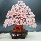 Lucky Money Tree Chinese Gold Ingot Crystal Fortune Tree Ornament Wealth Ornament Home Office Table Decoration Tabletop Crafts