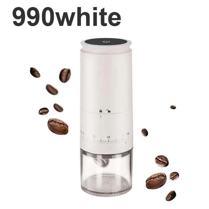 Portable long endurance electric coffee grinder with USB charging adjustable ceramic grinding core grinder
