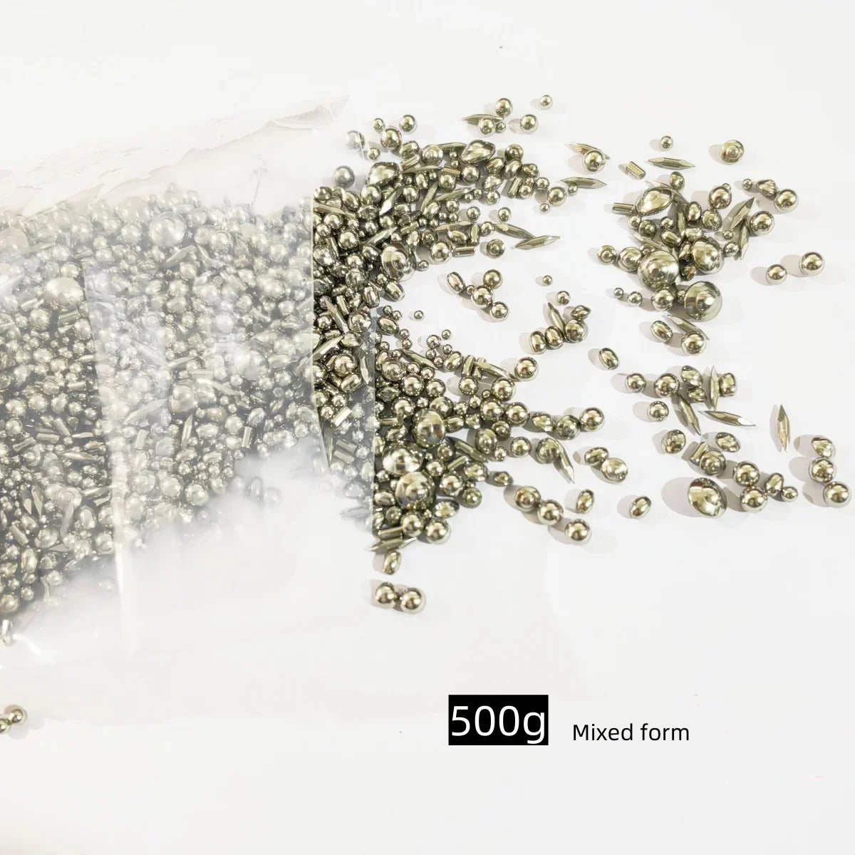 500g Stainless Steel Polished Beads Tumbling Media Pins Burnishing Media ,Rough Polishing  Precision Steel Balls solid Ball