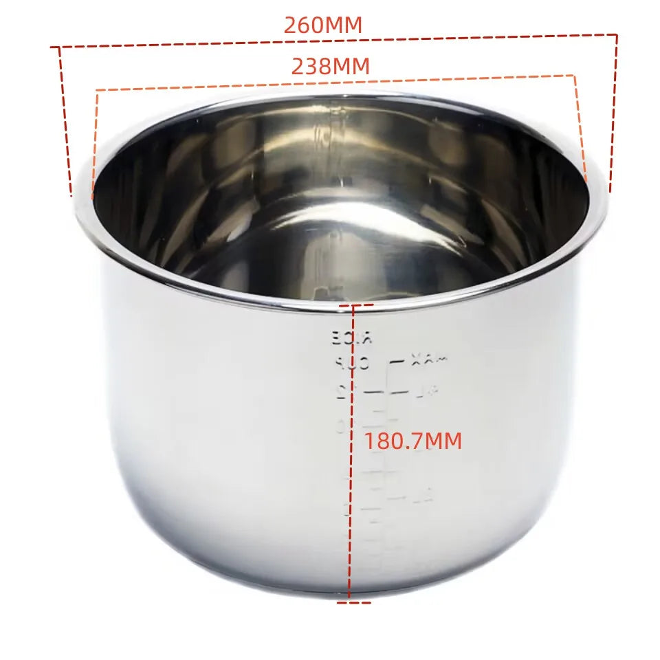 304 stainless steel inner pot 8L rice cooker pressure cooker with double bottom universal