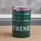 Paint Bucket Stool, Iron Art, Creative Storage Seat, Commercial Retro Low Stool, Bars, Shopping Malls Oil