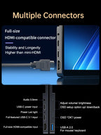 14'' 4K OLED Portable Monitor 16:10 3840*2400p 500Nits USB-C HDMI-Compatible External Gaming Monitor for PS5 Switch Laptop MacOS
