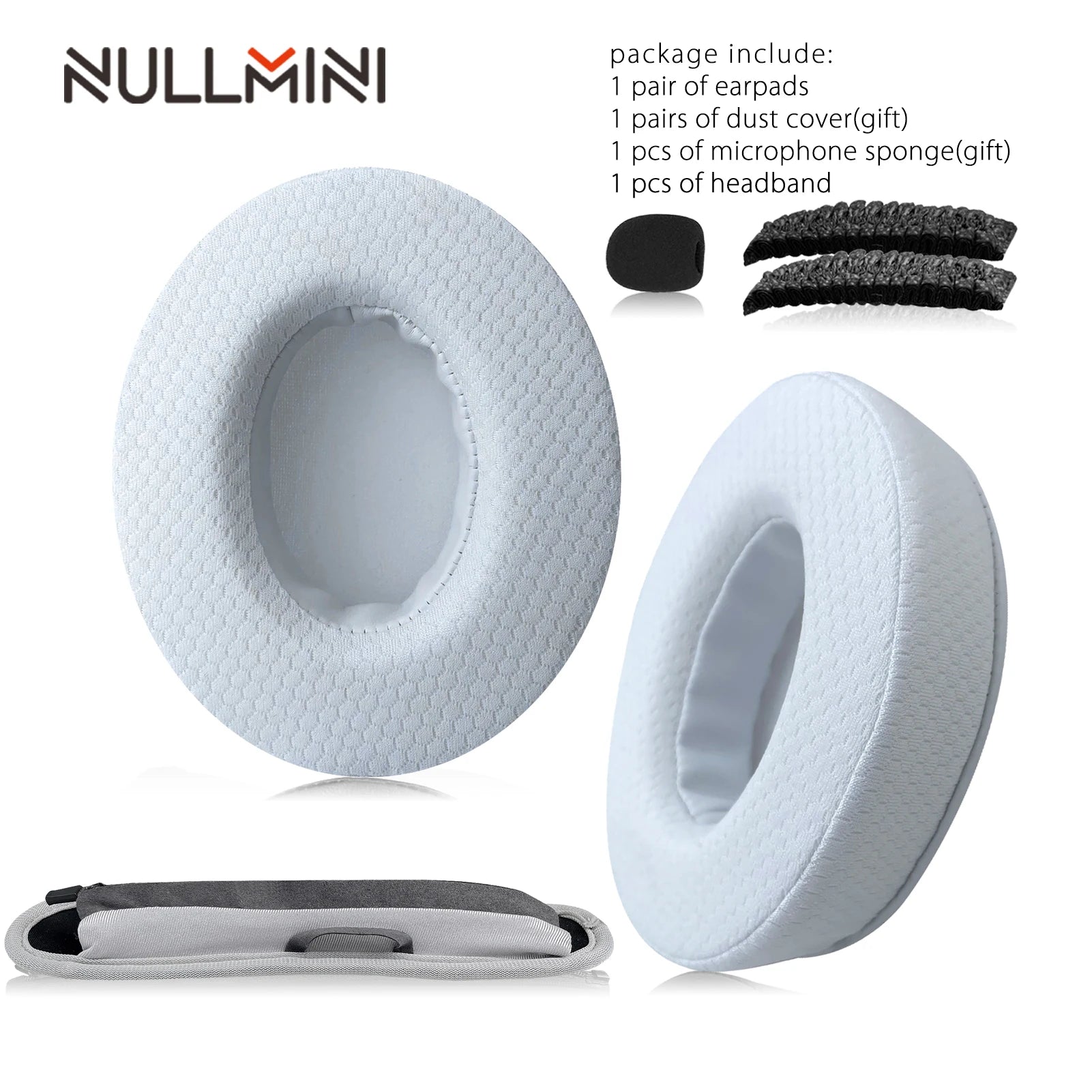 NullMini Replacement Earpads For Logitech G Pro X Headphone Cooling Gel Earmuffs Ear Cover Headband HeadBeam