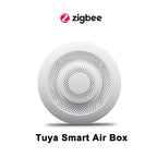 Smart Tuya Zigbee WIFI 5 in 1 Airbox Formaldehyde VOC CO2 Temperature Humidity Detector App Control Smart Home Scene Linkage