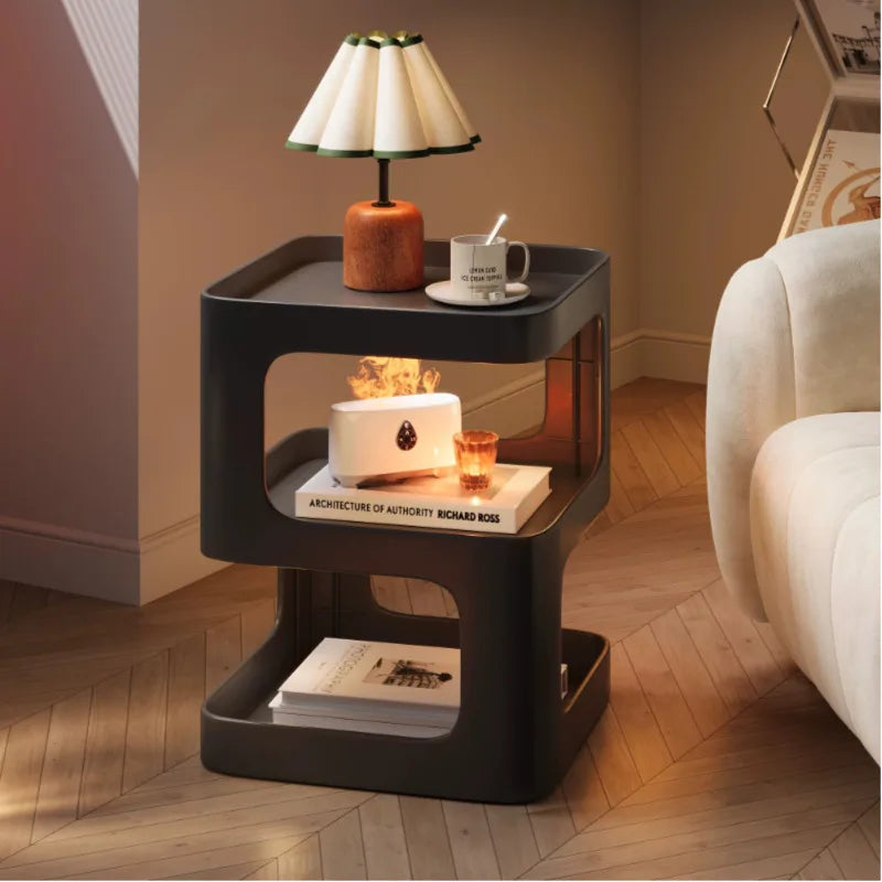 Modern Living Room Side Table Bedside coffee table Home simple storage rack  for small apartment