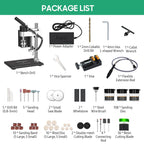Mini Bench Drill Press Stand Variable Speed Portable Electric Benchtop Drilling Machine Precise Drill Workbench