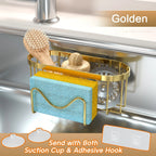 Kitchen Stainless Steel Sink Drain Rack Sponge Holder Faucet Storage Suction Cleaning Tool Drainer Shelf Organizer Accessories