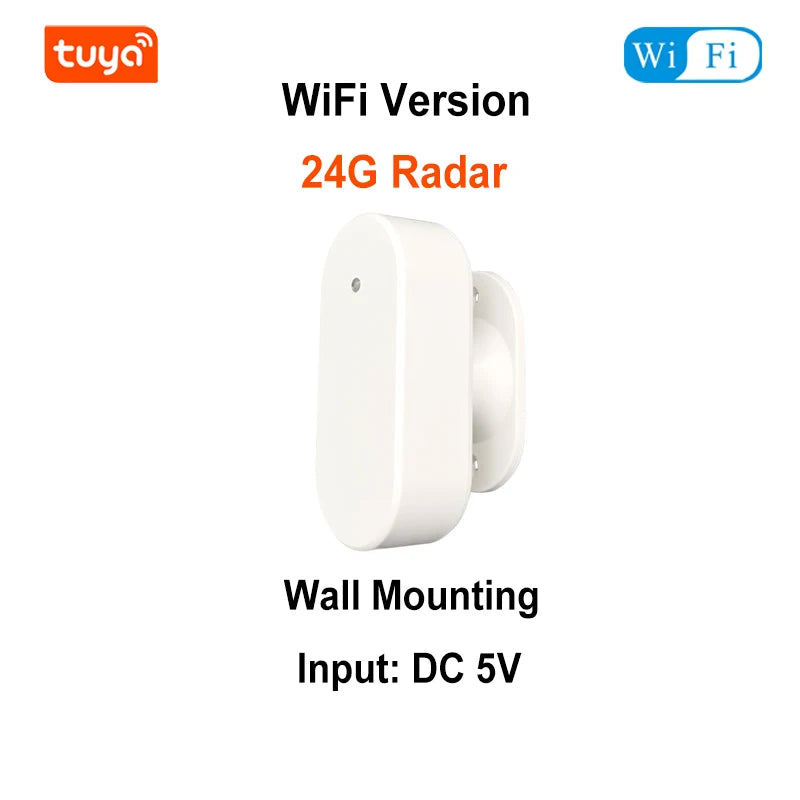 Tuya Smart Life Zigbee WiFi Human Presence Sensor 24Ghz MmWave Radar Motion Luminance Distance detection Need Gateway