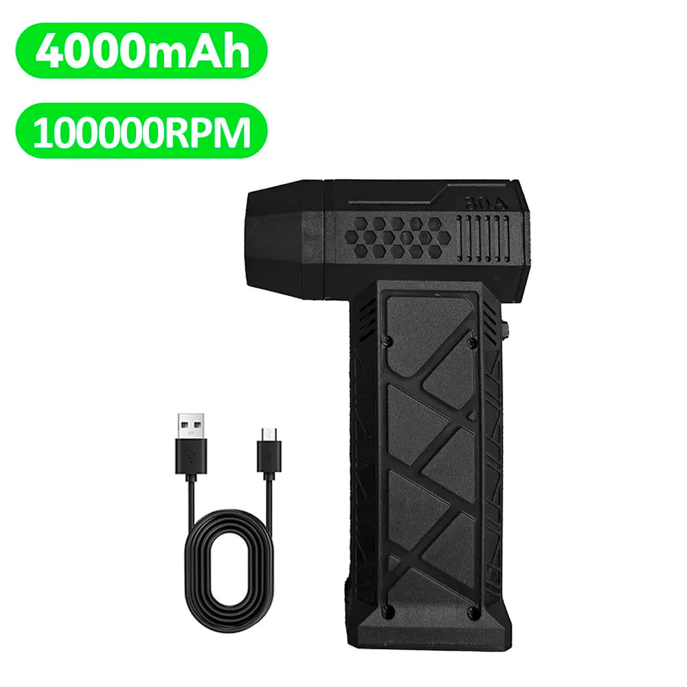 Turbo Jet Fan Powerful Air Blower 140000RPM 52m/s Electric Blower Brushless Motor Handheld Duct Fan High-Performance Cyclone 송