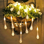 Fairy Light Outdoor Water Droplet Bubble Ball LED String Light Garden Light Wedding Party Christmas Decoration Battery Power