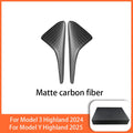 100% Real Carbon Fiber Side Camera Cover For Tesla Model Y Juniper 2025  Model 3 2017-2025 Leaf Board Sticker Accessories