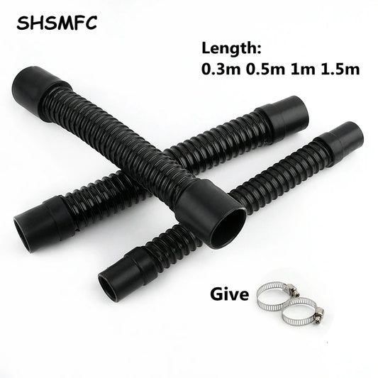 1PC 20/25/32/40/50mm I.D Plastic Aquarium Durable Corrugated Pipe Fish Tank Inlet Outlet Joint Hose Water Pump Supplies Pipe