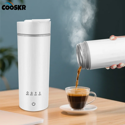 Portable Electric Kettle Mini Electric Kettle Tea Coffee Pot Anti-Scald Water Thermal Cup Keep Warm Hot Water Bottle for Travel