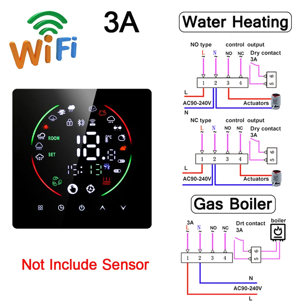 Tuya Smart Home Thermoregulator WIFI Warm Floor Thermostat for Electric Heating Temperature Controller Gas Boiler TRV