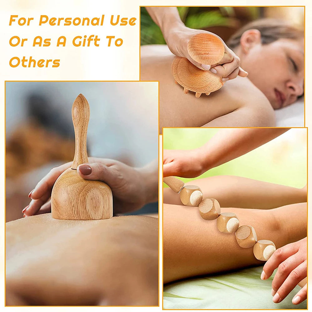 6-in-1 Wood Therapy Massage Tool