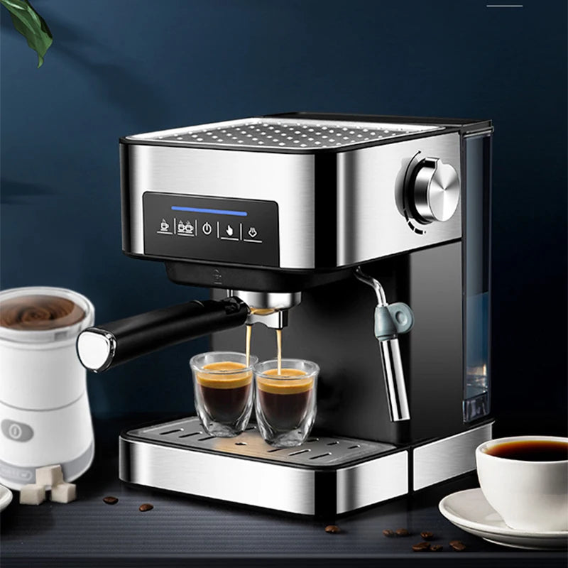 Semi-automatic espresso machine 20Bar high pressure extractor 3-in-1 coffee machine with milk froster cappuccino or latte