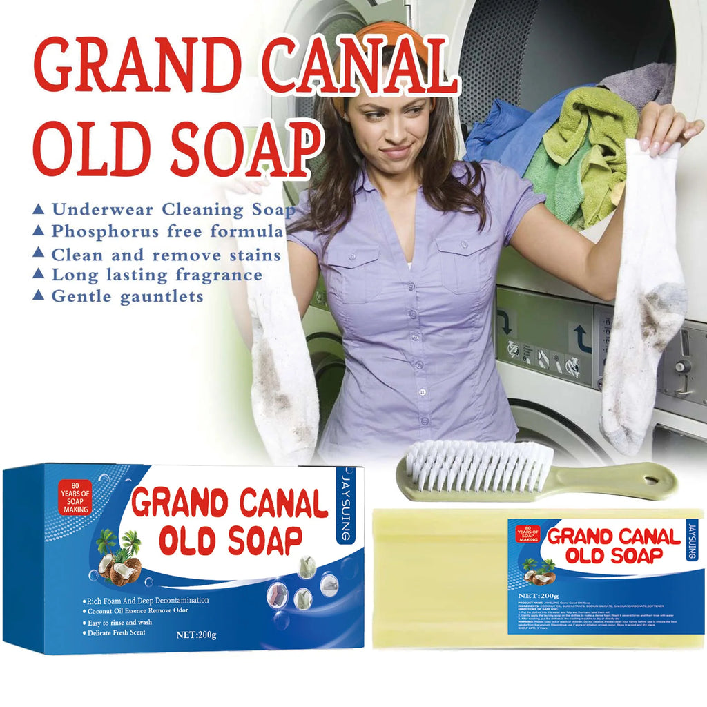 200g laundry soap Grease and mildew spot removal soap deep cleaning Easy to use and does not hurt your hands