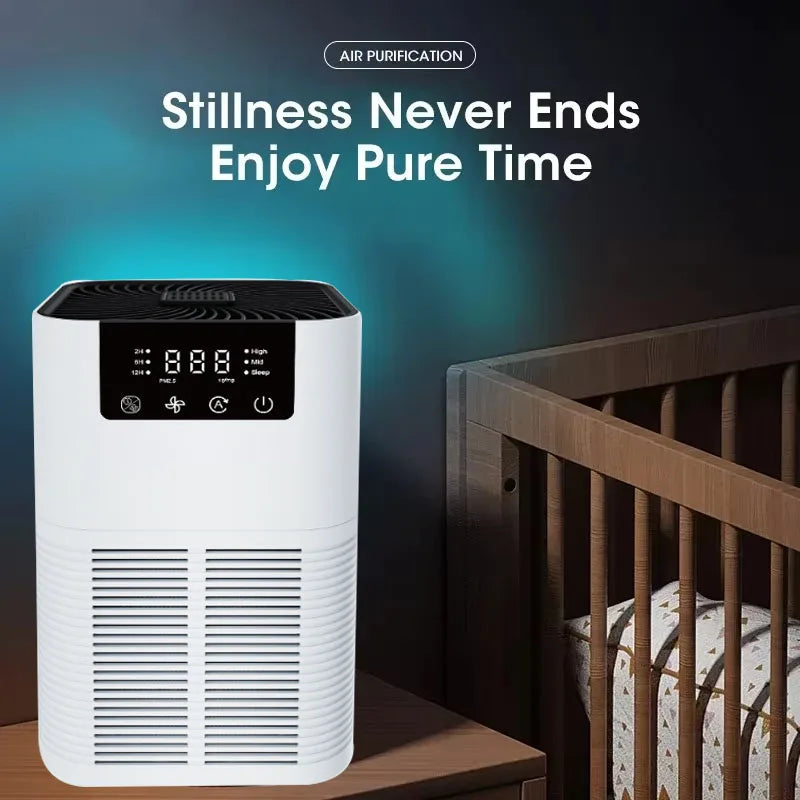2025 NEW Portable Home Air Purifier Filters Harmful Substance In The A