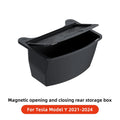 YZ For Tesla Model Y Juniper 2021-2025 Magnetic Suction Back Row Intermediate Storage Box For Tesla Storage Box Car Accessories