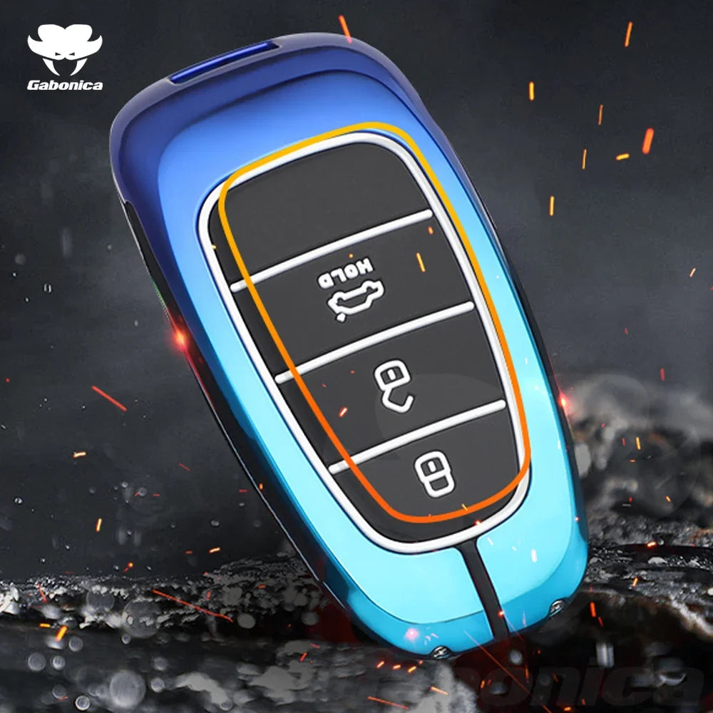 3 4 Buttons New Car Smart Key Case Cover For Hyundai N Performance Tucson Solaris Sonata Hybrid NEXO NX4 Santafe dn8 Accessories