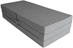 Colchón Plegable Viscoelástica Cierre y Asa 120 x 190 x 10 cm con Espuma D25 extrafirme en Loneta Pre