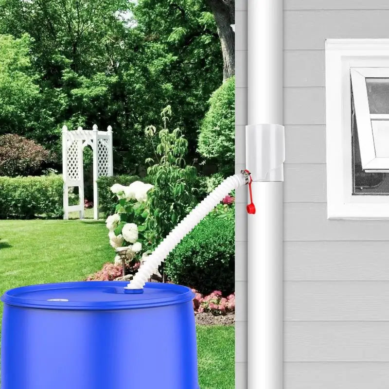 Rain Water Catching System Weatherproof Downspout Rain Barrel Kit Portable Rain Barrels To Collect Rainwater From Gutter For Car