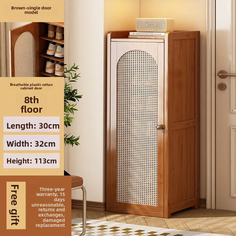 shoe cabinet multi-layer dust shoe rack large capacity double door shoe storage rack