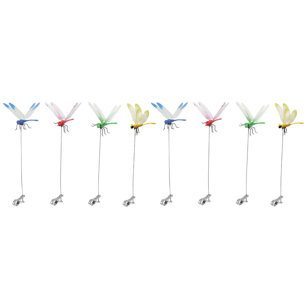 20-3pcs 31cm Simulation Dragonfly Clip Bug Deterrent Realistic Dragonfly Hat Clip Bug Repellent Dragonfly Home Garden Decor