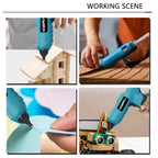 Electric Hot Melt Glue Gun Cordless Electric Glue Grab 11mm Glue Stick Hot Melt Welding Air Gun for Makita 18V Battery