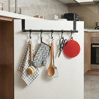 Multi-Functional Wall-Mounted Kitchen Cabinet Storage Rack - Space Saving Dishcloth Holder for Home,Bathroom,No Drilling Require