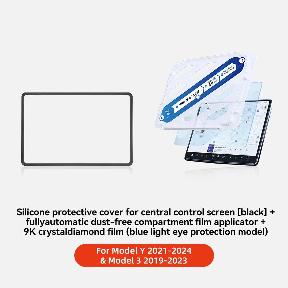 YZ Tempered Glass Screen Protector For Tesla Model 3 Y Center Console Anti Glare HD Film Protection Screen Protecto Accessories