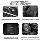 Portable Car Seat Fan with Three Speed Settings Adjustable Airflow USB Powered for Front and Rear Seats
