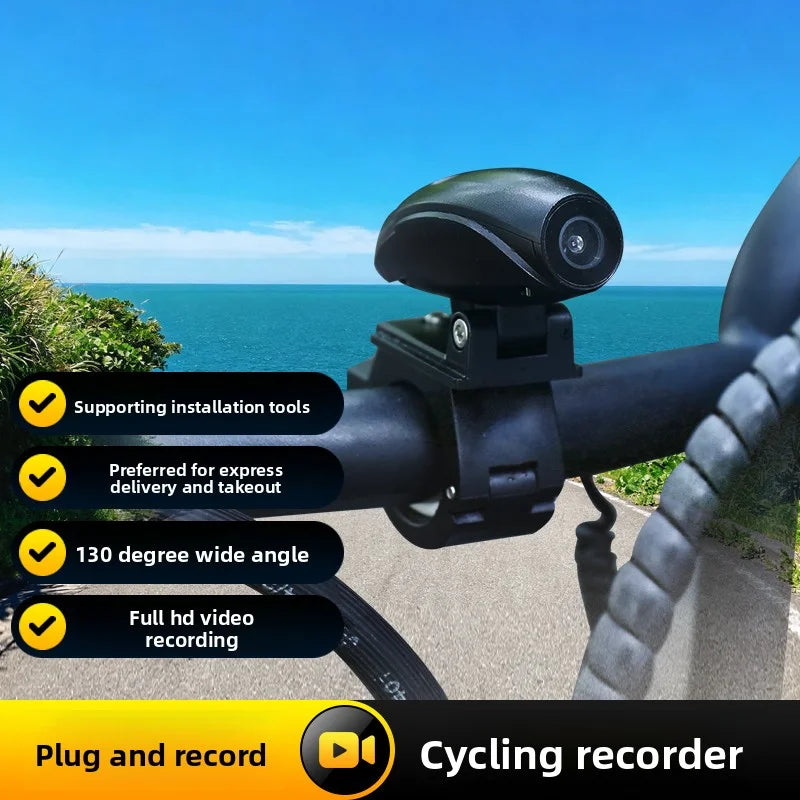 1080P motorcycle recorder, electric vehicle waterproof and anti-shake mobile phone internet app, high-definition riding video re