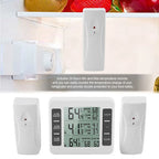 Long Transmission Range For Fridge Wireless Wireless Thermometer With Freezer Alarm Freezer Alarm Fridge Temperature Measurement