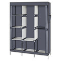 71" Portable Closet Wardrobe Clothes Rack Storage Organizer with Shelf