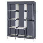 71" Portable Closet Wardrobe Clothes Rack Storage Organizer with Shelf