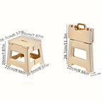 Lightweight Folding Step Stool Multi Purpose Handheld Thickened Footstool Non-Slip Plastic Small Benches Kitchen