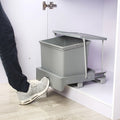 Built-In Trash Can, Cabinet Pull-Out Garbage Bin, Pop-Up Waste Storage Basket, Hidden Storage Bucket, Kitchen Bin, Bedroom