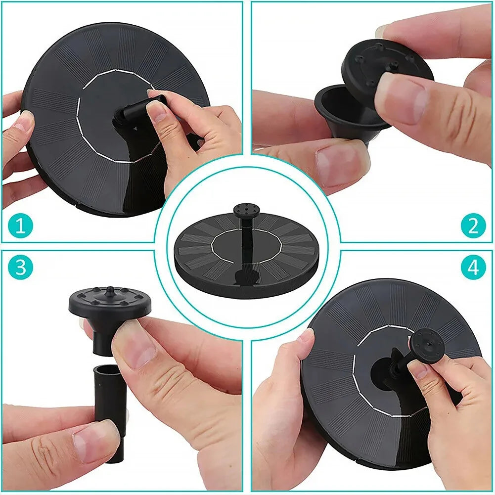 13/16/18cm Floating Solar Fountain Pumps: Breathtaking Decor for Garden Bird Baths, Pools & Ponds