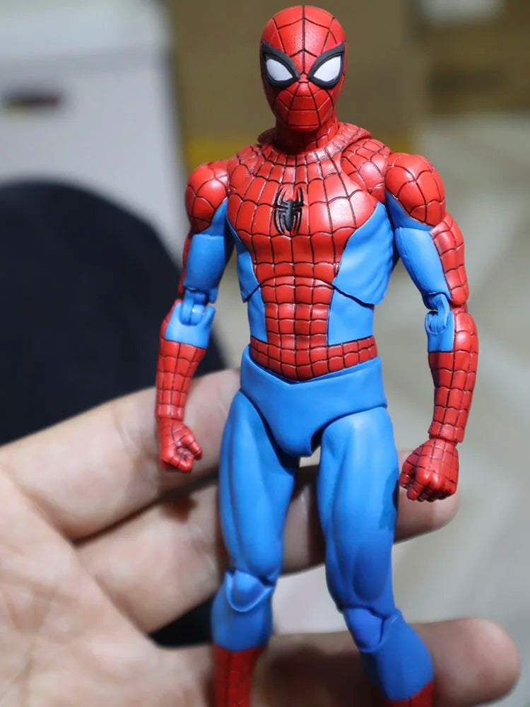 1/12 Anime Game Spider Man Delicate Head Sculpt Perfect Detail Painted Model Toys For 6" Shf Mafex Body Decoration Fans Collect