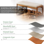 Entryway Bench with Cushion Wood Shoe Storage Bench Shoe Bench Rack Organizer for Hallway, Living Room