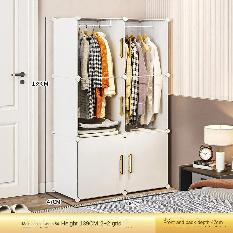 NEW Wardrobe Clothes Cabinets Dressers Cube Storage Locke Closet Plastic Collapsible Sturdy Home Bedroom Foldable Furniture