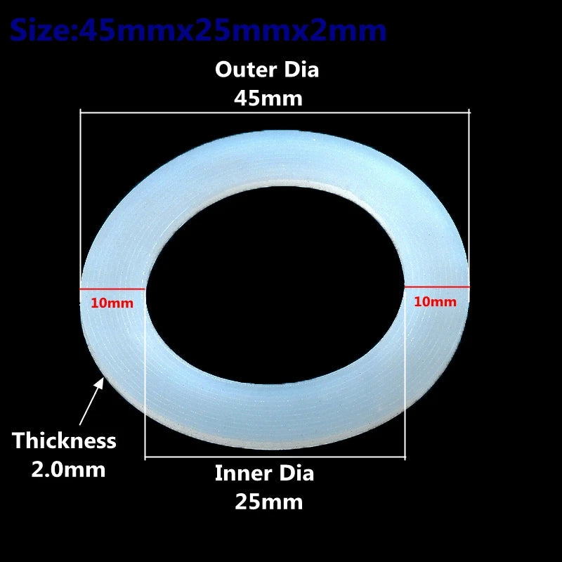 2-100PCS Silicone Flat Washer Silicone Gasket of Water Tank Interface Waterproof Gasket Thread Sealing Ring